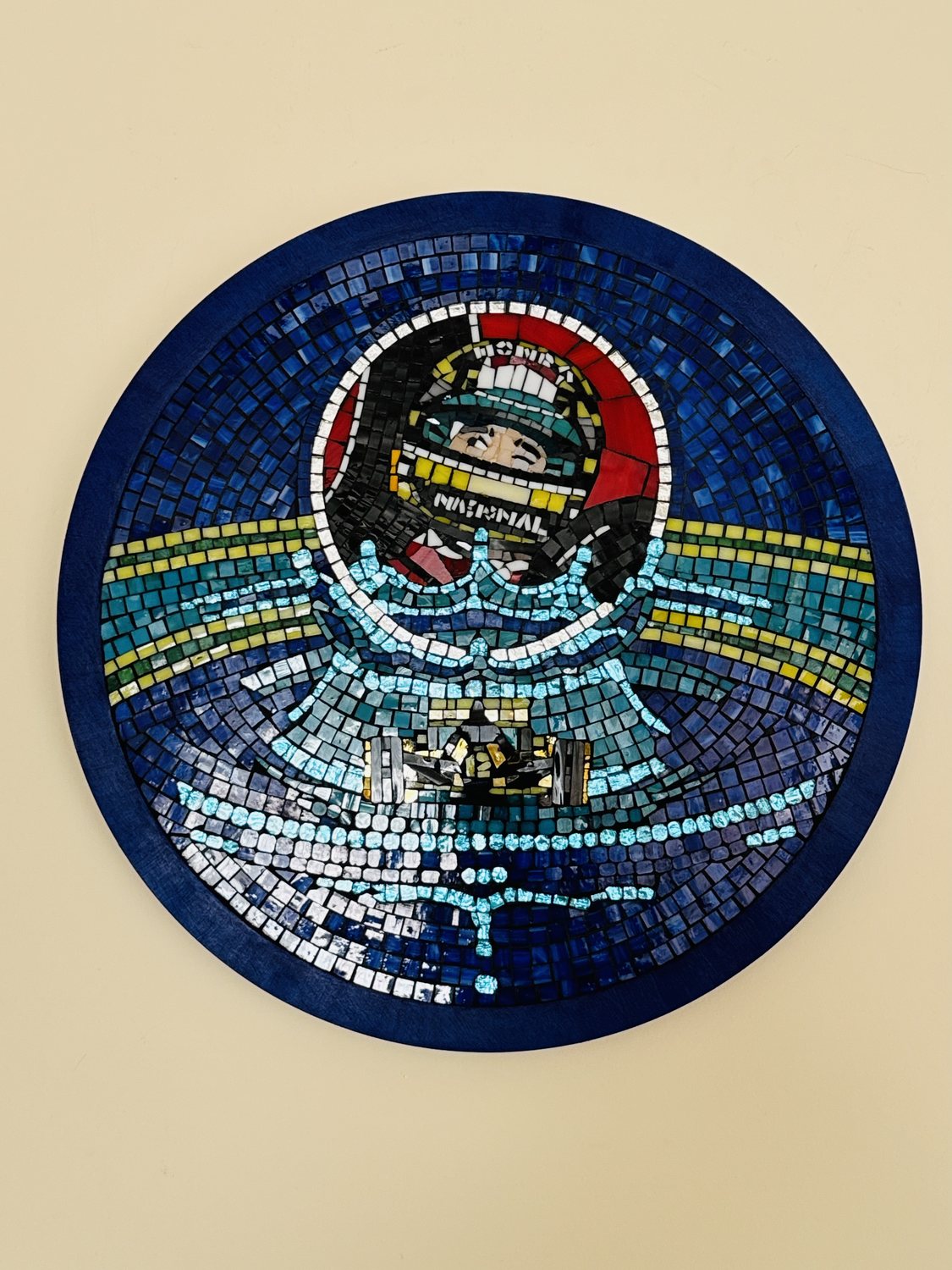 We Are All But Drops in One Ocean — In Honor of Senna, glass mosaic by Serçin Mezhepoğlu